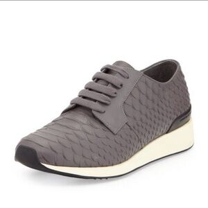 Vince‎ Rayner Python-Print Trainer Sneaker, Ceramic